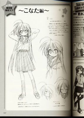 Lucky Star Okiraku Official Guide art Book orewoyome  