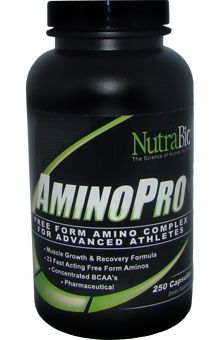 NutraBio Free Form Amino Acid Complex 250 Capsules 649908246600  