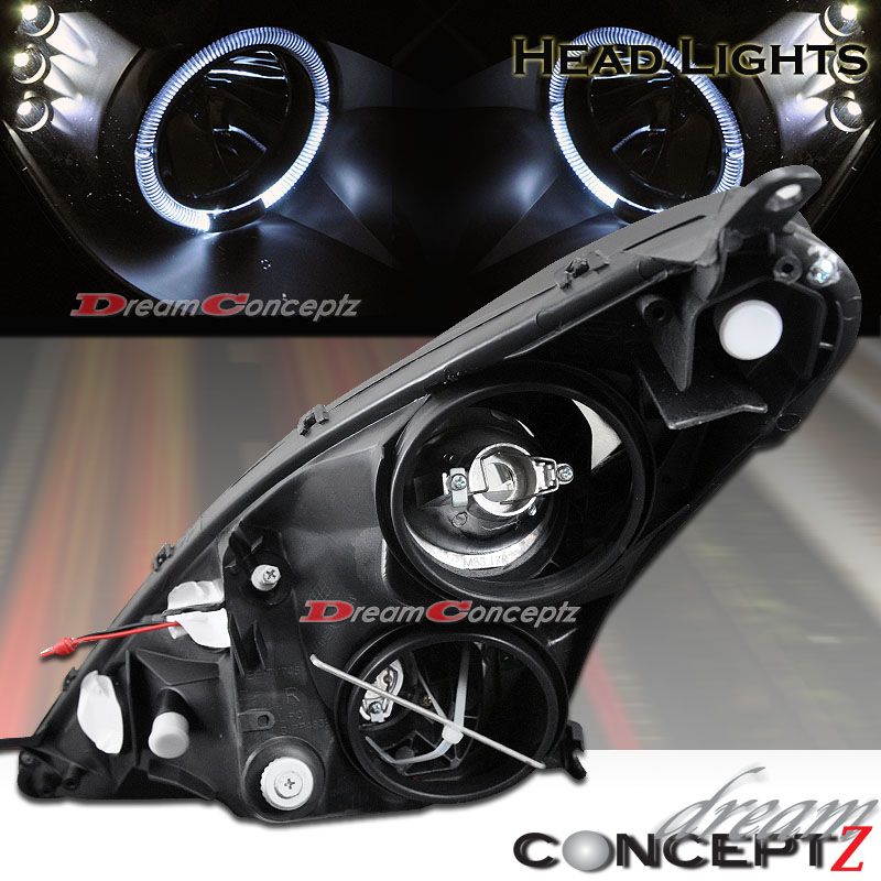 2000 2005 TOYOTA CELICA LED PROJECTOR HEADLIGHTS BLACK  