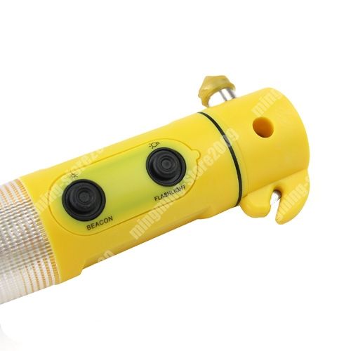 Car Safety Emergency Hammer Red Beacon Flashlight Light  