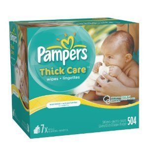 PAMPERS THICK CARE BABY WIPE 504 COUNT  