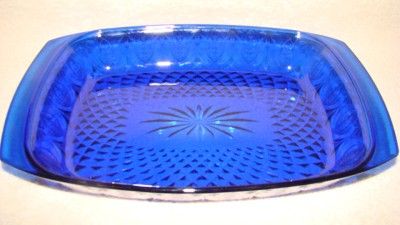 Avon Royal Blue Sapphire Casserole Dish Baking Pan Cobalt Blue  