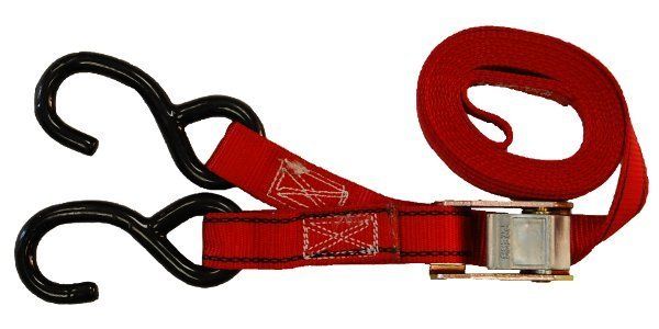 x9 Cam Buckle Tie Down Straps w/ S Hooks 400lb WLL  