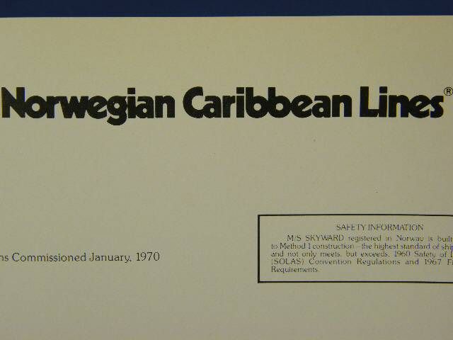   norwegian caribbean lines m s skyward includes sun deck compass deck