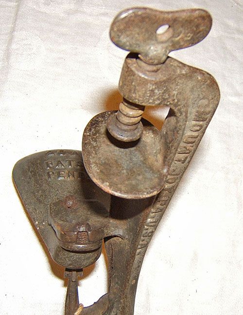 Antique cast iron cherry stoner pitter kitchen Mount Jo  