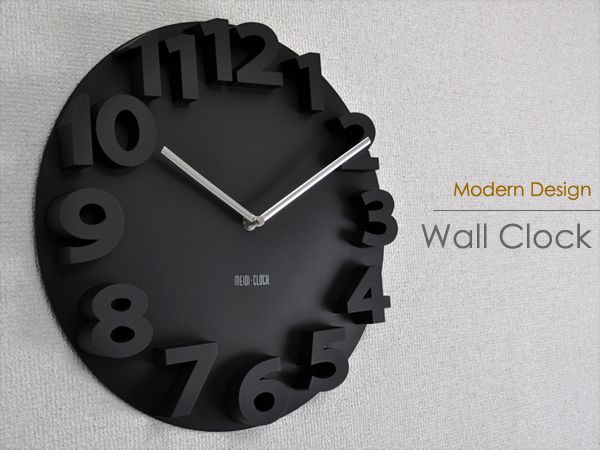 Clear simple fashion 3D digital wall clock Brand New  