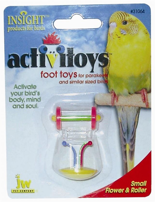 Jws Cockatiel Foot Toys  two pack  Flower and Roller  