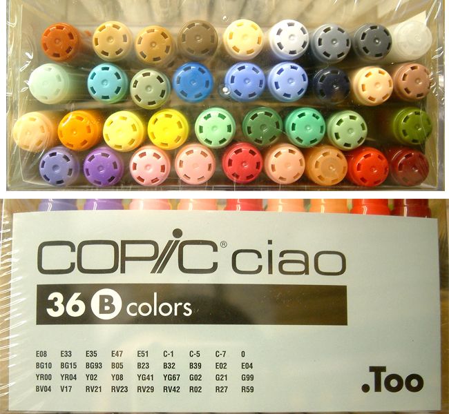 COPIC CIAO MARKER   36B PEN SET   ARTIST COLOURS   BNIB  