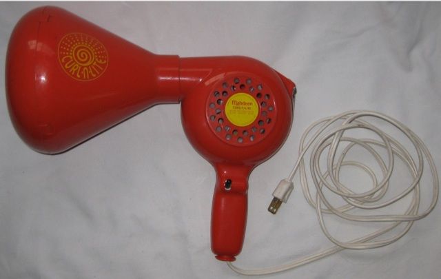 Vtg MAHDEEN Curl N Lite Hair Dryer Curler Heat Lamp  