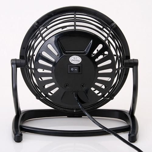 Black Quiet Portable USB Desk Fan Cooler for Laptop PC  