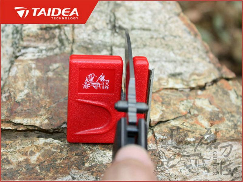 TAIDEA Pocket Diamond Knife & Hook Sharpener Camping Tool Accessory 