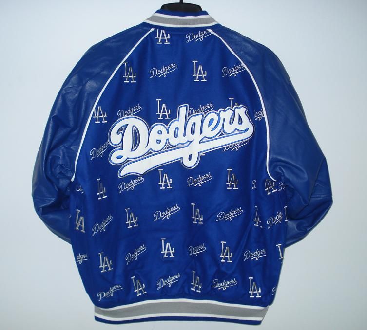 SIZE XXXL LOS ANGELES DODGERS Wool BODY & LEATHER SLEEVES REVERSIBLE 