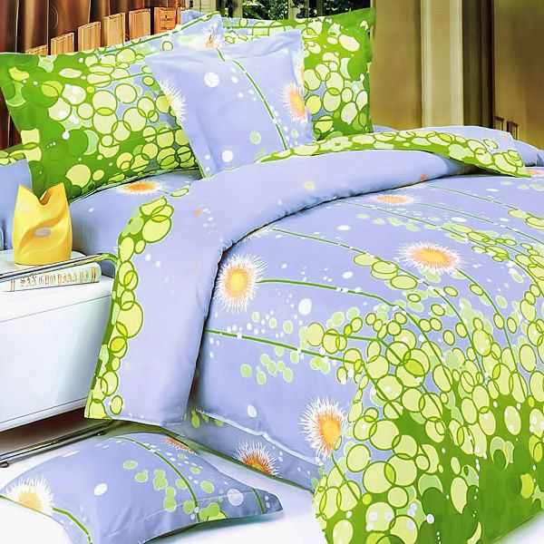 King 3PC [Dandelion Dream] Mini Duvet Cover Set  