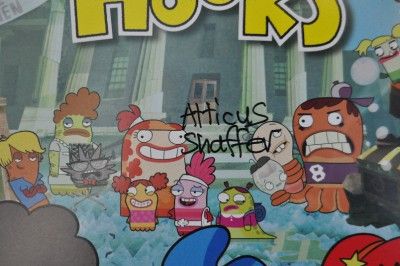 FISH HOOKS SIGNED CAST POSTER D23 EXPO SDCC DISNEY  