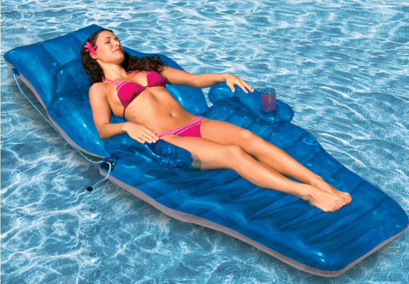 INFLATABLE POOL LAKE TUBE FLOAT RAFT BEACH LOUNGER MAT  