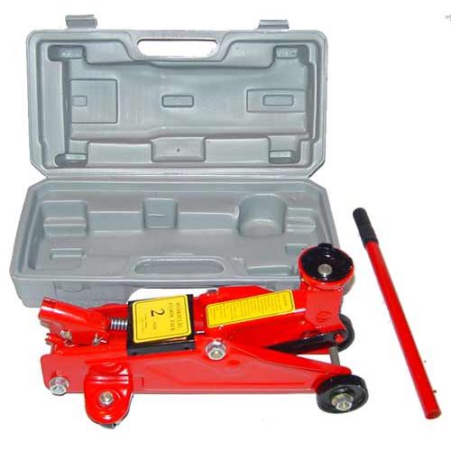 New 2 Ton Hydraulic FLOOR JACK On Wheels W/CASE TOOL  