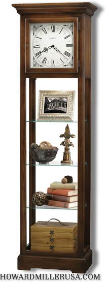 611148 Howard Miller 73 Furniture trend design curio floor clock 