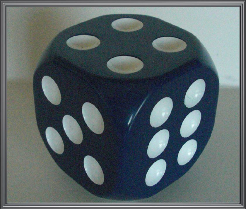 Custom Blue Dice Stick Shift Gear Shifter Knob for Hotrod Ratrod Car 