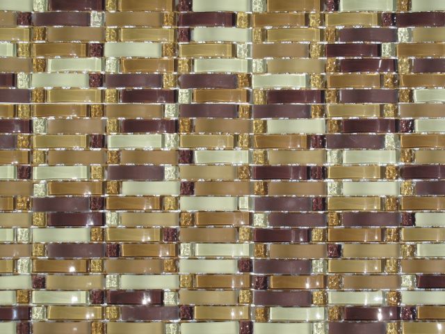 Cafe Curved Mosaic Glass Tile / 44 sq ft / Kitchen Backsplash Bathroom 