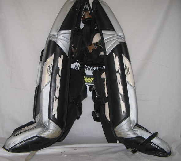 Used TPS Xceed Size 33 Ice Hockey Goalie Leg Pads  