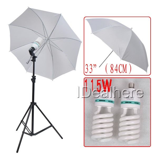 Pro Photo Studio Photography Light Kit 3 Color Backdrop + Support 