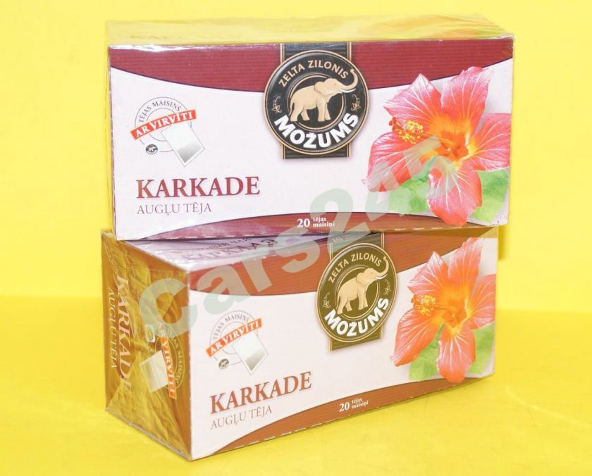 Hibiscus Flowers TEA Red Herbal Tea KARKADE 40 tea bags  