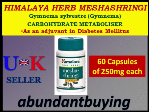 HIMALAYA HERBS MESHASHRINGI GYMNEMA ANTI DIABETES 60Cap  