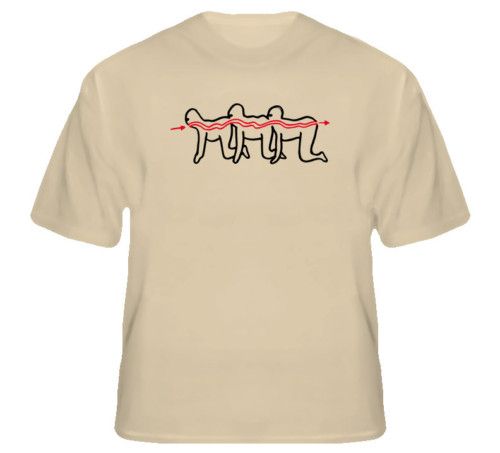 The Human Centipede Horror Evil Movie Dead Tan T Shirt  