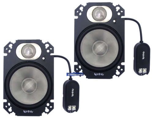 462.9cfp INFINITY 4x6 2 WAY KAPPA COAXIAL MID SPEAKERS  