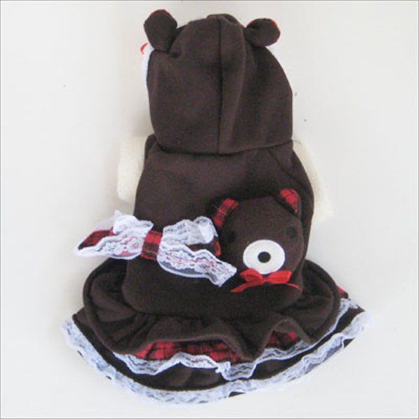 Brown Bear Dress dog clothes Pet APPAREL Chihuahua New  