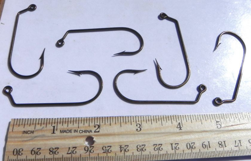   60* 6/0 JIG HOOKS, Jigs, Lead Molds, Bronzed, Strong & Sharp  