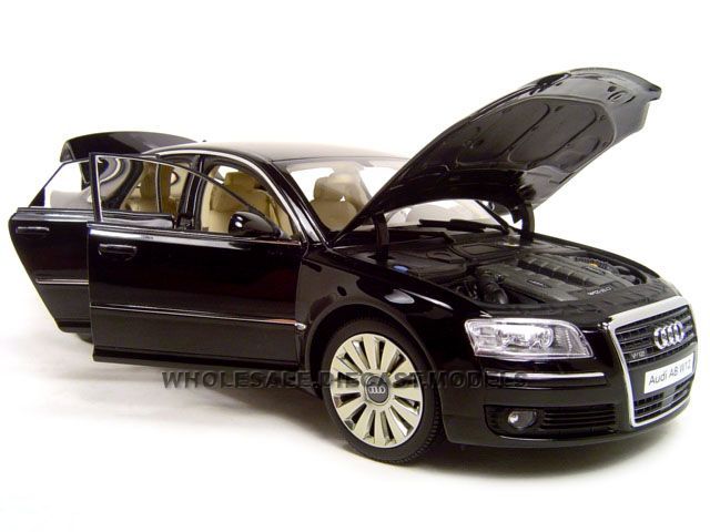 AUDI A8 W12 BLACK 118 DIECAST MODEL CAR KYOSHO  