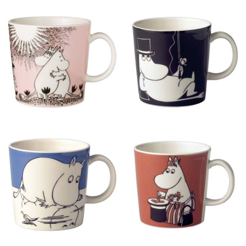 All 18 Regular Moomin Mugs   Arabia Finland  