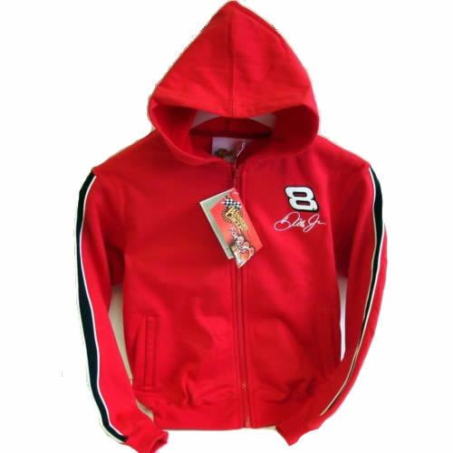 Nascar Dale Earnhardt Jr #8 Red zip Hoodie Childs Kids Size 3 4, or 7 