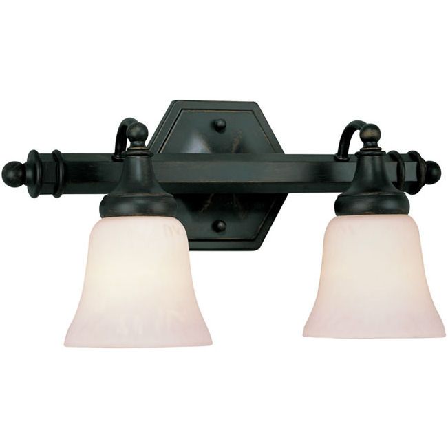 TransGlobe Oil Rubbed Bronze Vanity 2 Light 2597ROB 736916247443 