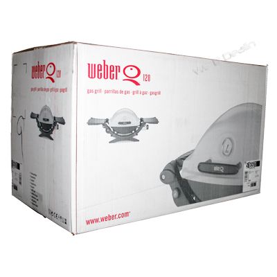 Weber Q120 Portable Propane Gas Grill 516501 NEW Q 120 077924006487 