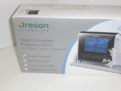 Oregon Scientific Radio Controlled Projection Alarm Clock With Temp 