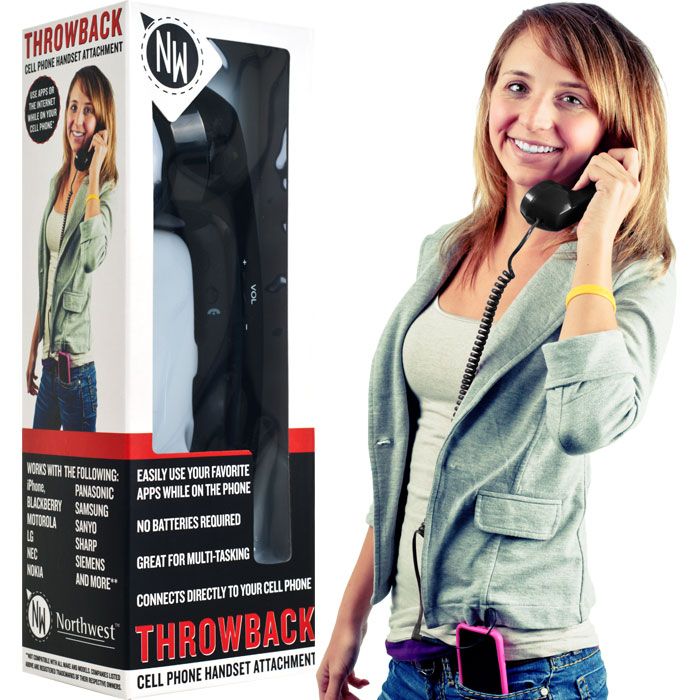 Northwest™ Throwback Cell Phone Handset Attachment   Black  3.5 and 