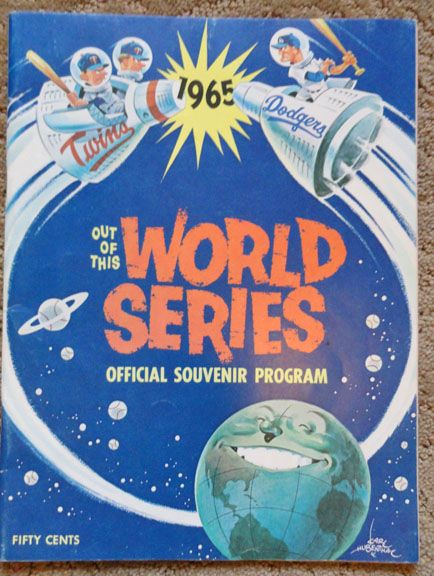 World Series Program 1965 Dodgers VS. Twins  