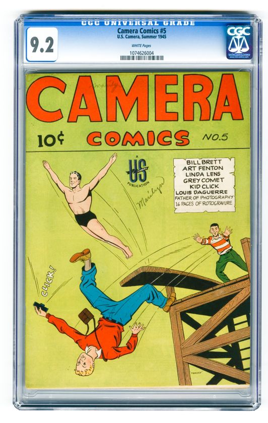 Camera Comics #5 CGC 9.2 White pgs Golden Age Comic  