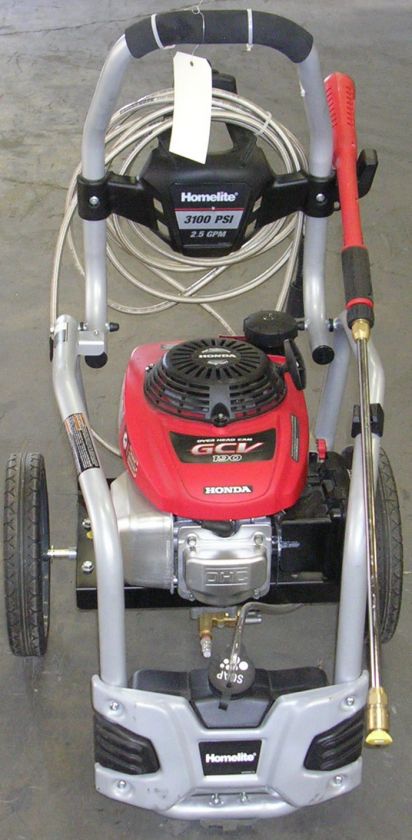   PSI 2.5GPM HOMELITE HONDA GCV 190 GAS POWERED PRESSURE WASHER  