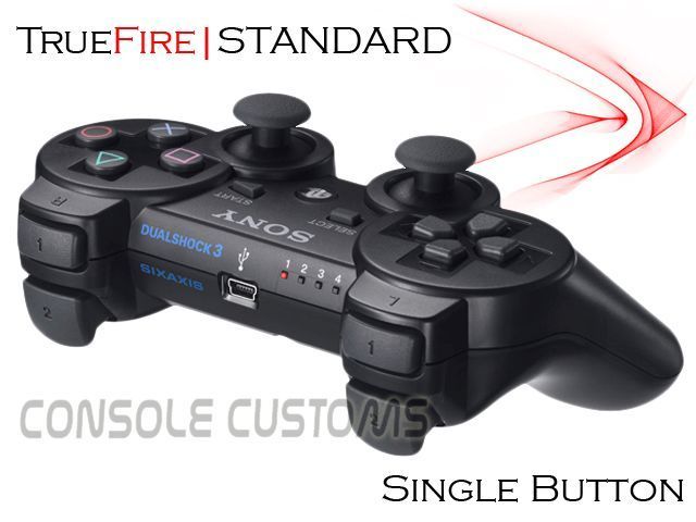 PS3 TrueFire Standard 1 Button Rapid Fire Controller Busrt Fire/Akimbo 