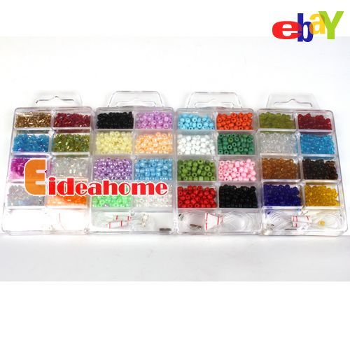 Useful 25 Boxes Mixed Jewellery Making Spacer Seed Beads Sets 5 Style 