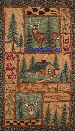 COUNTRY PRIDE BARN HORSE COW farm fabric PANEL  