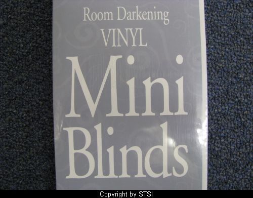 Jubilee Room Darkening Vinyl Mini Blinds 48 Wide 4864W ~STSI 