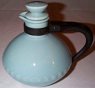 1936 Vernon Kilns CORONADO Light Blue COFFEE CARAFE  