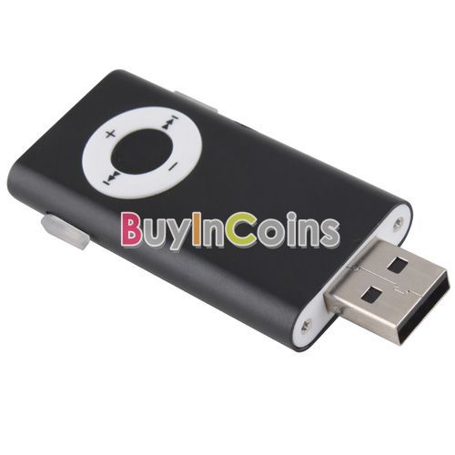 Mini Clip Strip USB  Music Media Player Support 2GB 4GB 8GB Micro 