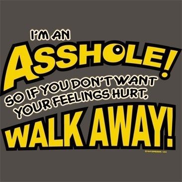 AN A**HOLE FEELINGS HURT WALKAWAY FUNNY TSHIRT S 3X  