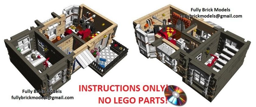 Instruction Lego Modular Cake Shop City Custom Building  