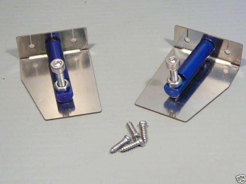 NEW TRIM TABS CNC ANODISED FOR ELECTRIC & NITRO BOATS  